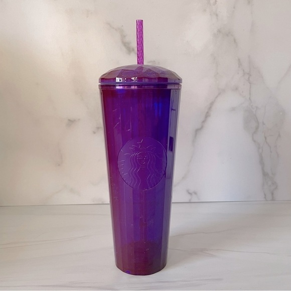 Starbucks 2021 Purple Kaleidoscope  24 oz. Venti Cold Cup Dome Tumbler- NWT - Picture 1 of 5